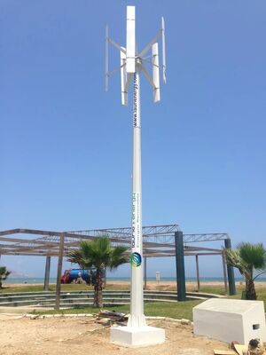 Quality low noise vertical axis wind generator with low start-up wind speed vawt factory