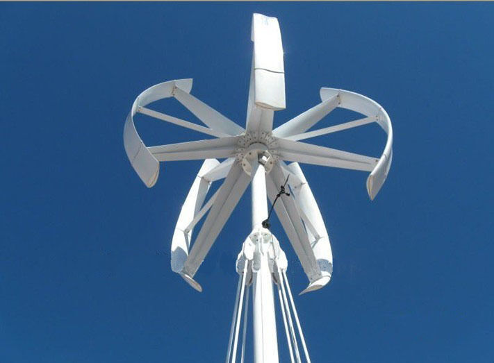 quality VAWT Wind Turbine Generator System High-Efficiency 5kW Vertical Axis Wind Turbine Low Startup Wind Speed factory