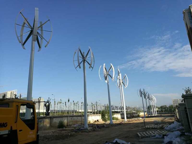 Quality 5kW Vertical Axis Wind Generator with Low rotor speed  Noise-Free and Electromagnetic Speed Regulation factory