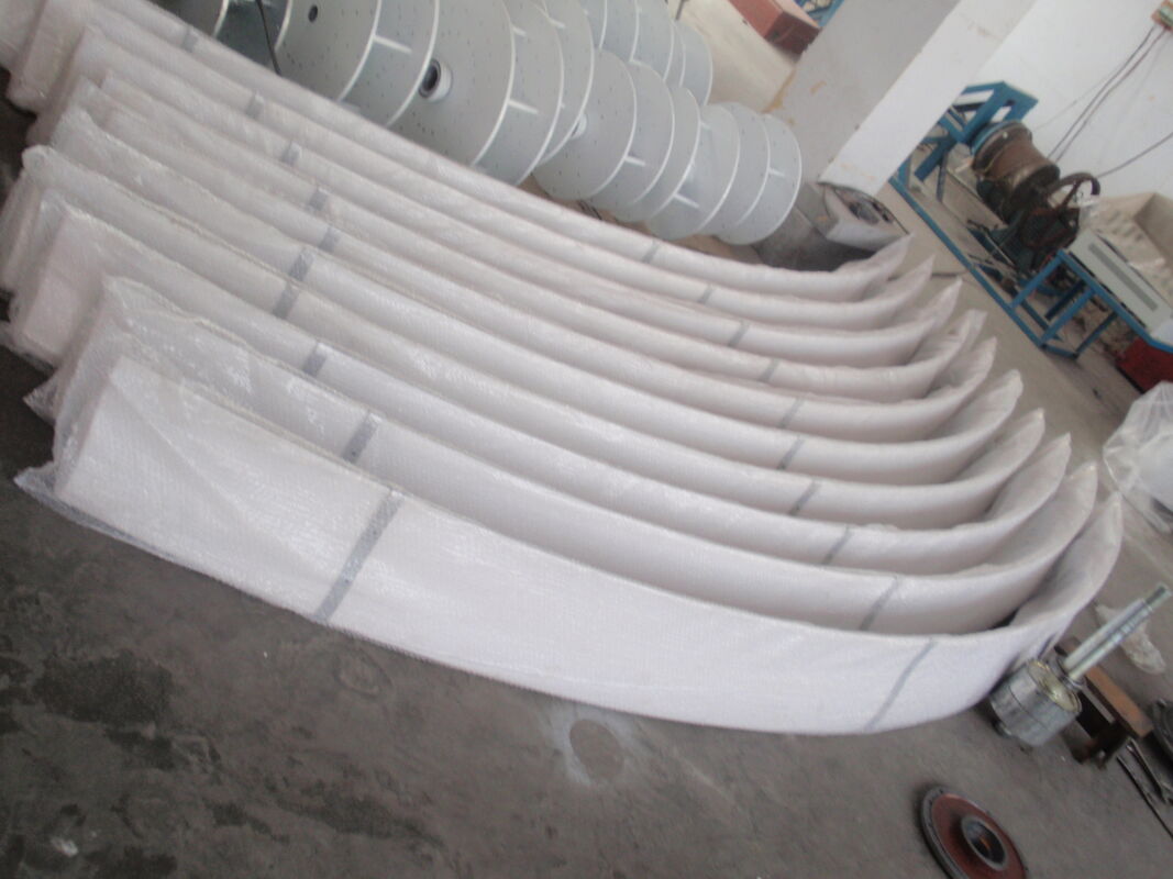 Calidad Palas de aerogenerador de fibra de vidrio con baja velocidad de viento y diámetro de rotor de 1,5 metros para VAWT Fábrica