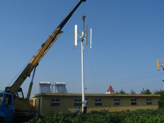 off-grid vertical axis wind generator kit hybrid solar and low wind speed turbine